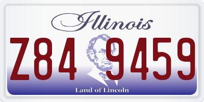 IL license plate Z849459