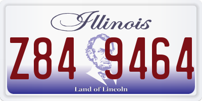 IL license plate Z849464