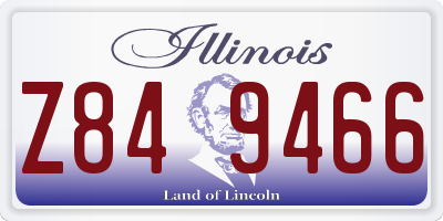 IL license plate Z849466