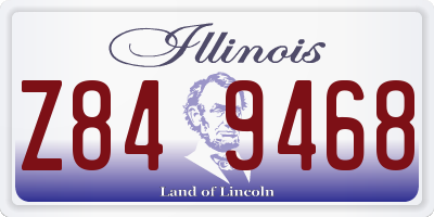 IL license plate Z849468