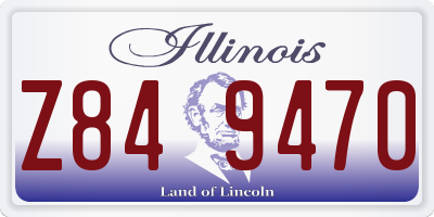 IL license plate Z849470