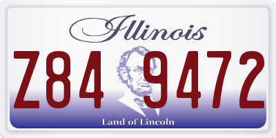 IL license plate Z849472