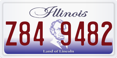 IL license plate Z849482