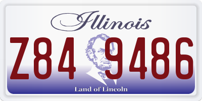 IL license plate Z849486