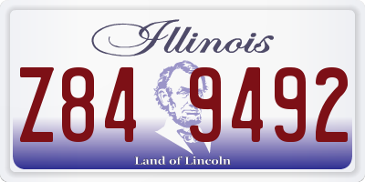 IL license plate Z849492