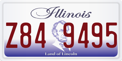IL license plate Z849495