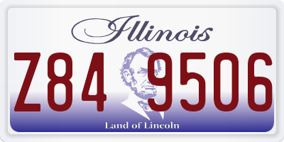 IL license plate Z849506