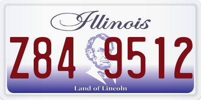IL license plate Z849512