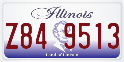 IL license plate Z849513