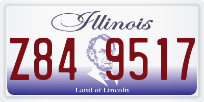 IL license plate Z849517
