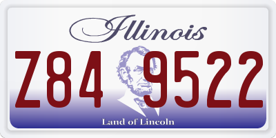 IL license plate Z849522