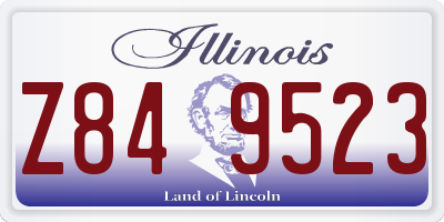 IL license plate Z849523