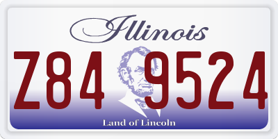 IL license plate Z849524