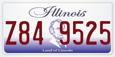 IL license plate Z849525
