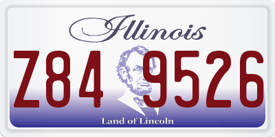 IL license plate Z849526