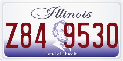 IL license plate Z849530
