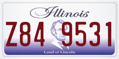 IL license plate Z849531