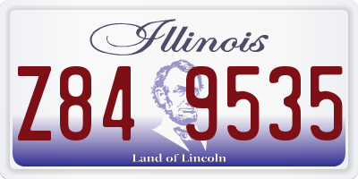 IL license plate Z849535