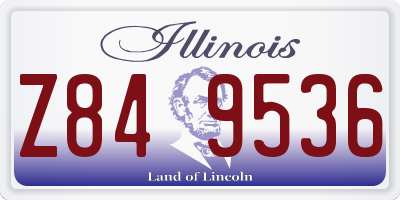 IL license plate Z849536