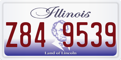 IL license plate Z849539