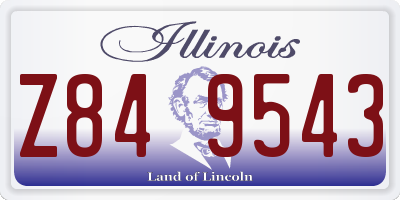 IL license plate Z849543