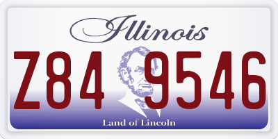 IL license plate Z849546