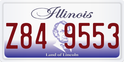 IL license plate Z849553