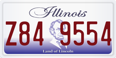 IL license plate Z849554