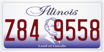 IL license plate Z849558