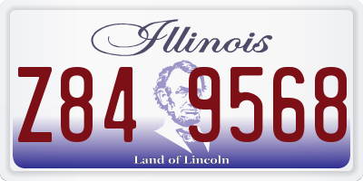 IL license plate Z849568