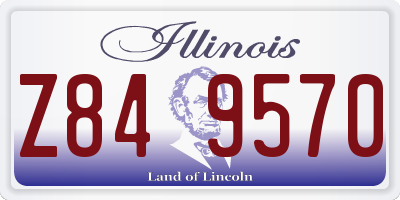 IL license plate Z849570