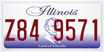 IL license plate Z849571