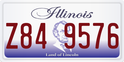 IL license plate Z849576