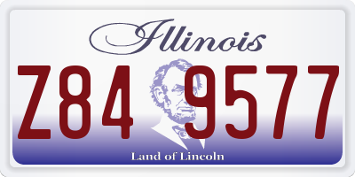 IL license plate Z849577
