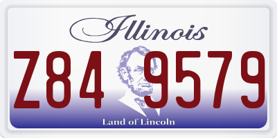 IL license plate Z849579