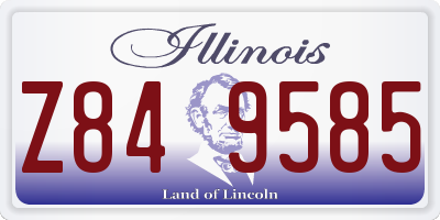 IL license plate Z849585