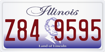 IL license plate Z849595