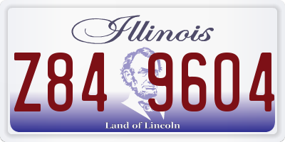 IL license plate Z849604