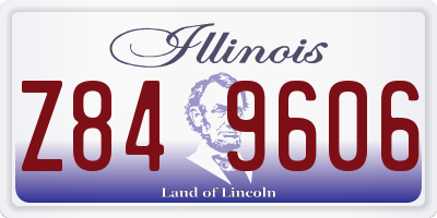 IL license plate Z849606