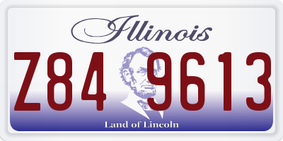IL license plate Z849613