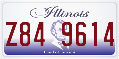 IL license plate Z849614