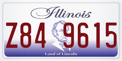 IL license plate Z849615