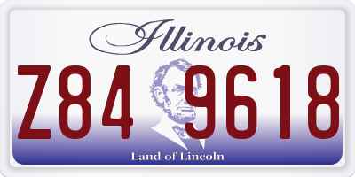 IL license plate Z849618