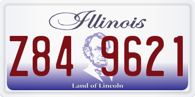 IL license plate Z849621