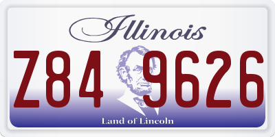 IL license plate Z849626
