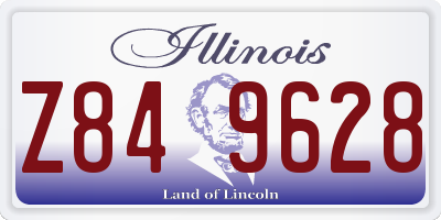 IL license plate Z849628