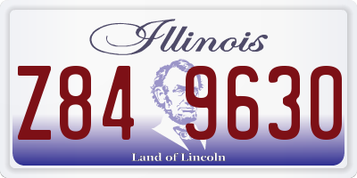 IL license plate Z849630