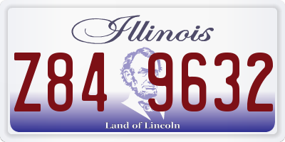 IL license plate Z849632