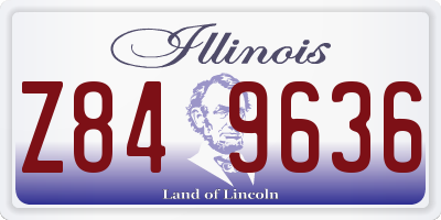 IL license plate Z849636
