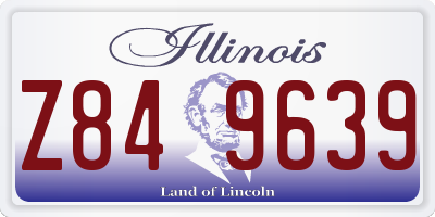 IL license plate Z849639